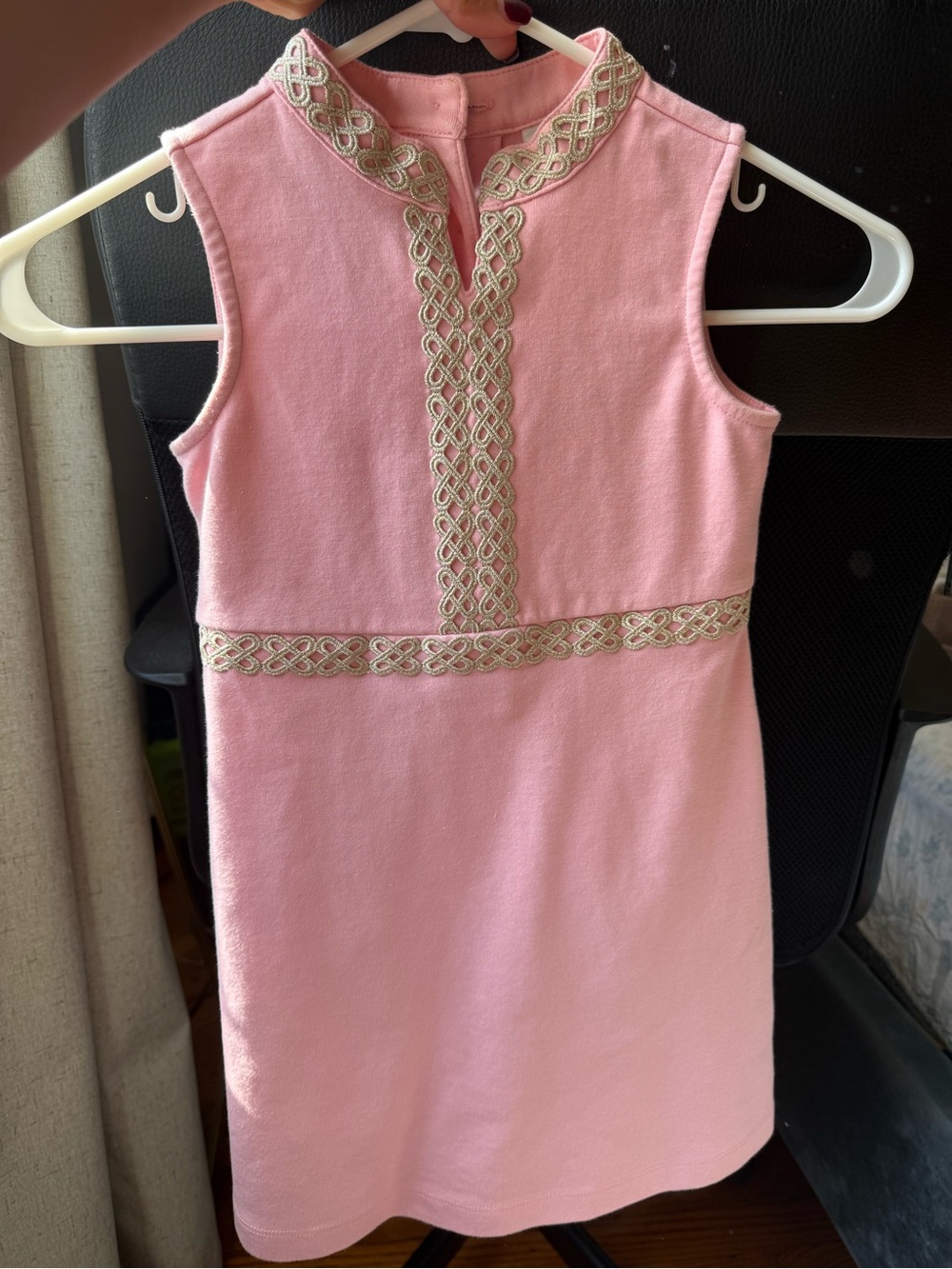 Janie and Jack Pink Embellished Shift Dress